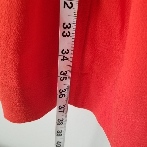 Lulu's Fit & Flare Cut Out Back Pleated Skater Dress Red/Orange Size S - Picture 10 of 14